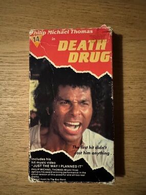 RARE! Uncut VHS cassette tape of Death Drug.